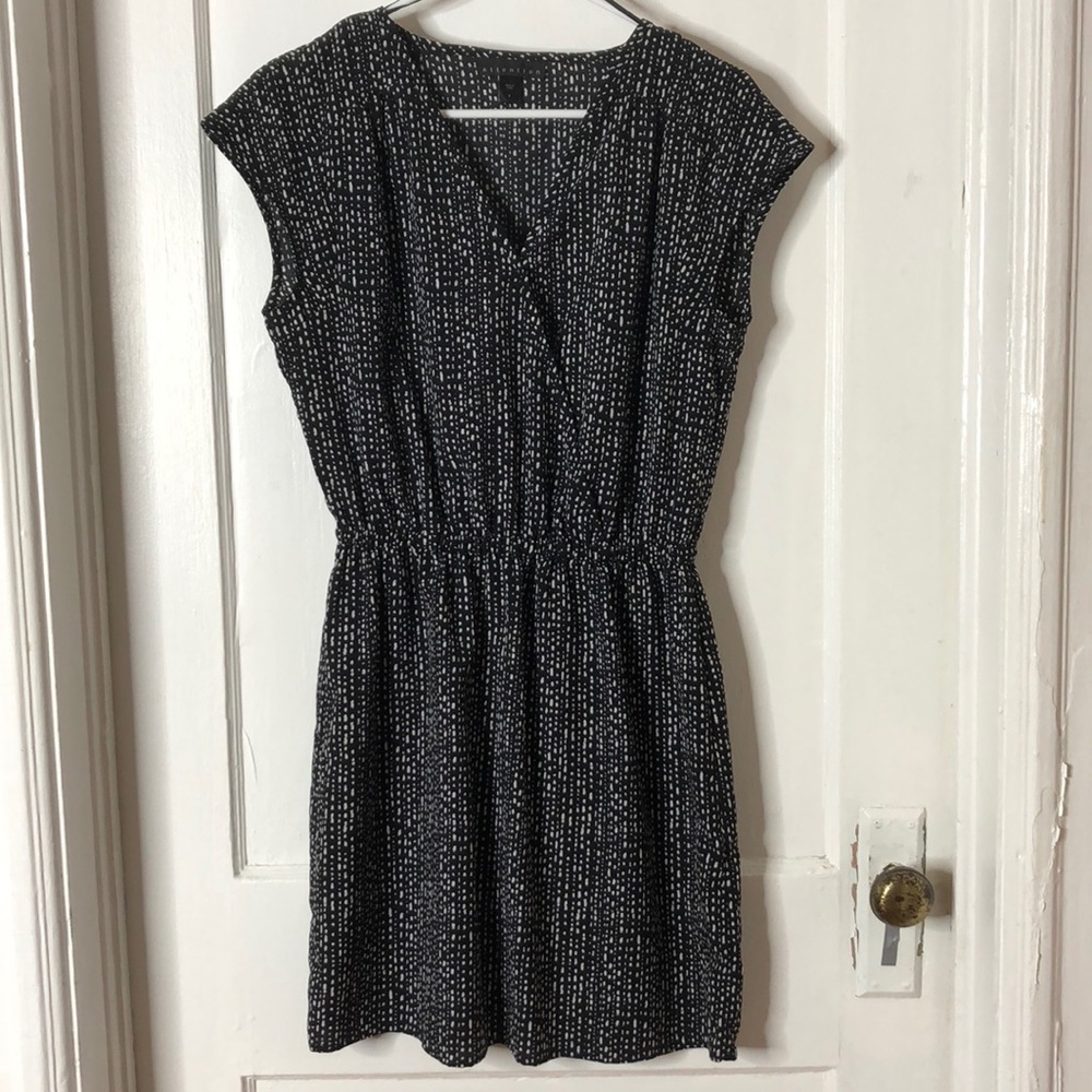 Black and white work dress